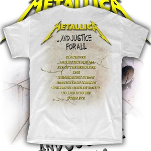 METALLICA “AND JUSTICE FOR ALL” POLERA
