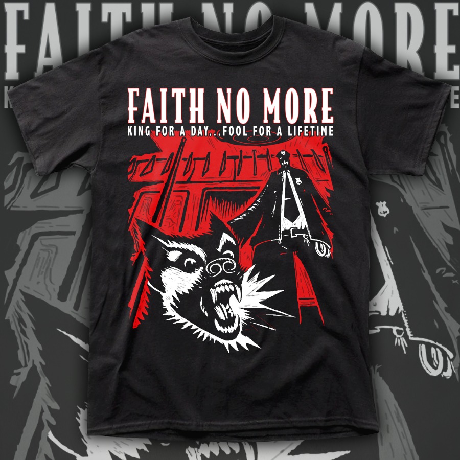 FAITH NO MORE KING FOR A DAY POLERA DE HOMBRE IMPRESION DTG POLERAS 