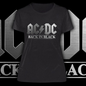 AC/DC "Back In Black" POLERA DE HOMBRE IMPRESION DTG