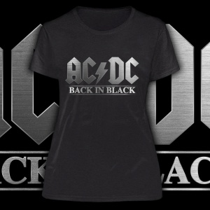 AC/DC "Back In Black" POLERA DE HOMBRE IMPRESION DTG