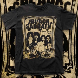BLACK SABBATH - WORLD TOUR 1978 - POLERA DE HOMBRE IMPRESION DTG