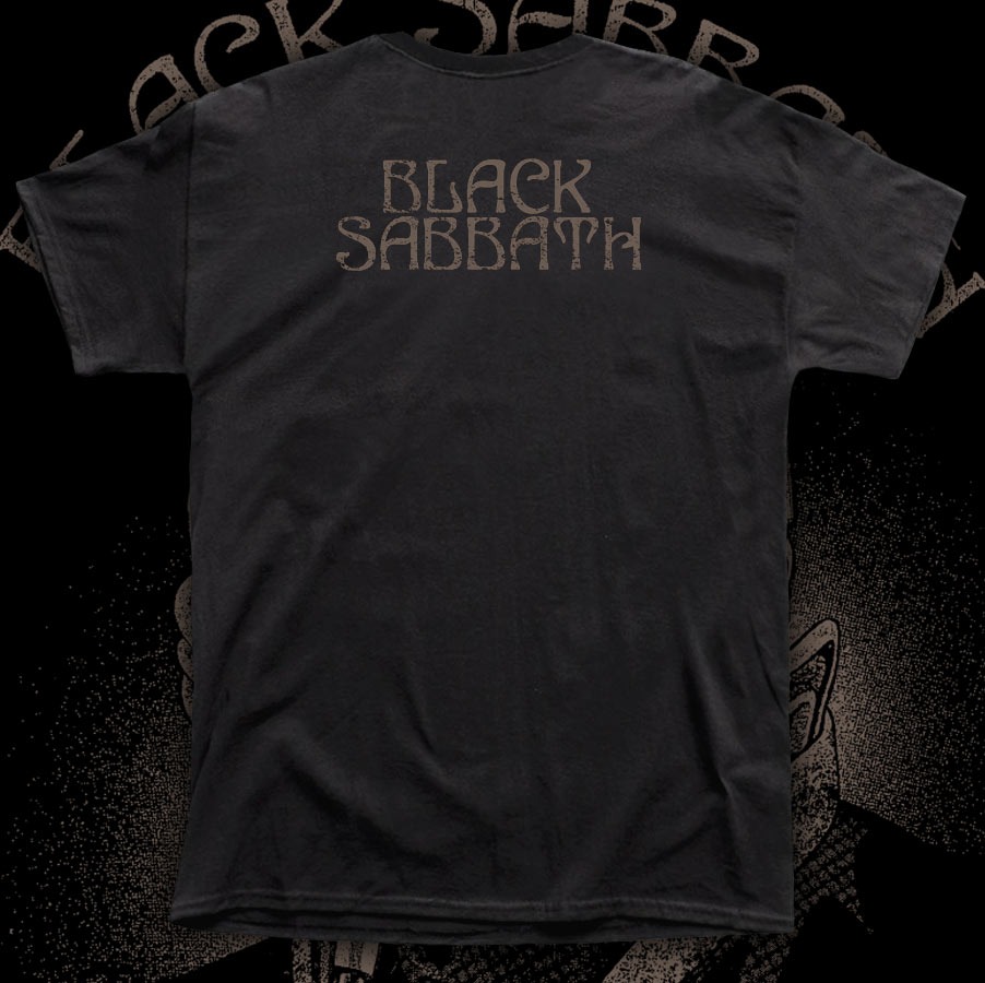 BLACK SABBATH "BLACK SABBATH" polera hombre serigrafía