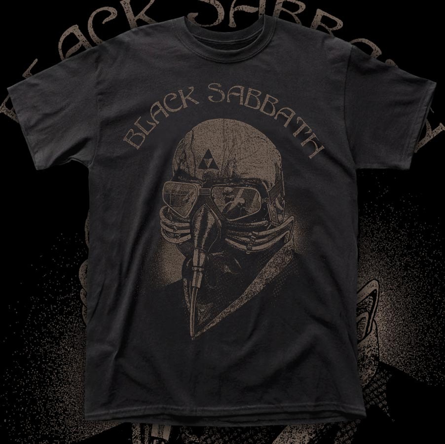 BLACK SABBATH "BLACK SABBATH" polera hombre serigrafía