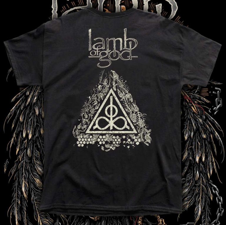 LAMB OF GOD "EAGLE SKULL" polera hombre serigrafía POLERAS A UN CLICK