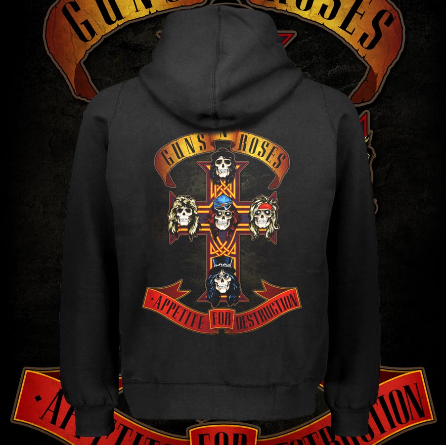 GUNS N ROSES "APPETITE FOR DESTRUCTION" polerón unisex