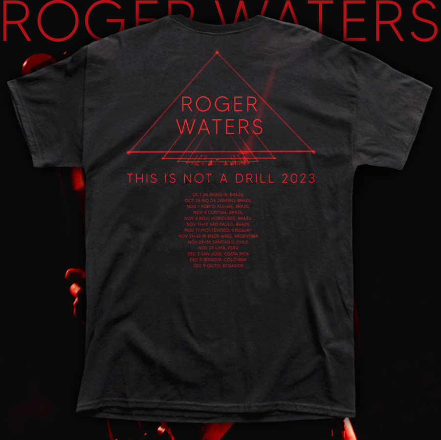 PINK FLOYD ROGER WATERS “THIS IS NOT A DRILL 2023” polera hombre