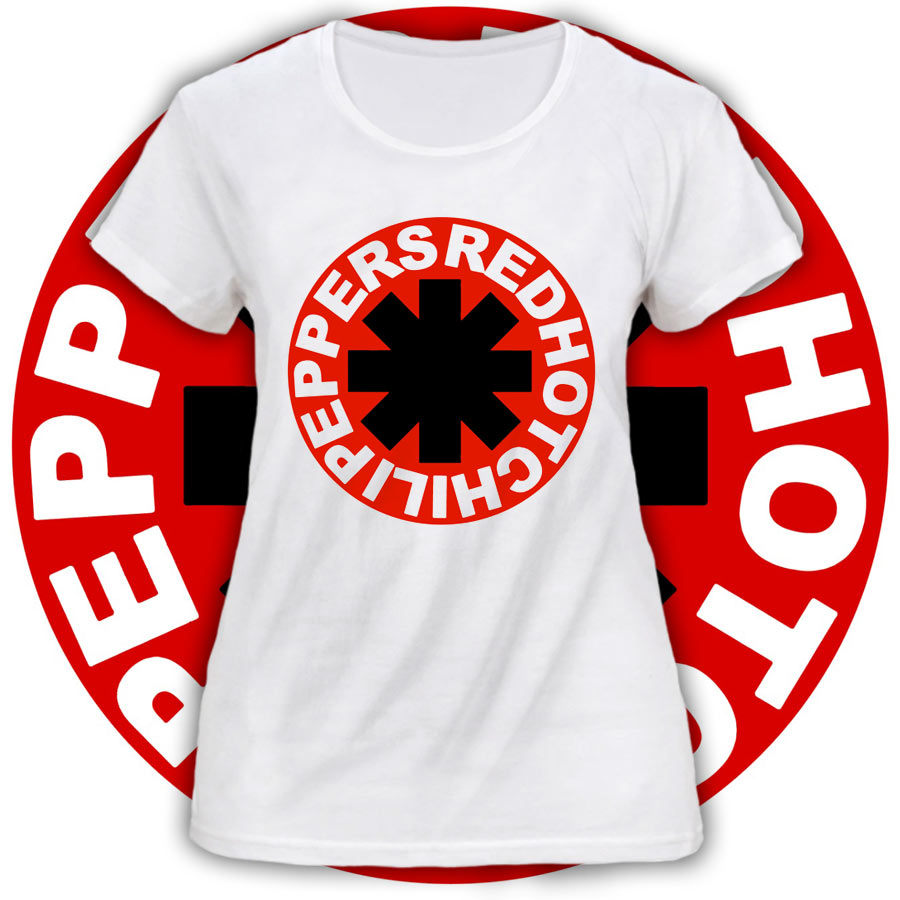 RED HOT CHILI PEPPERS “Logo” POLERA DE MUJER
