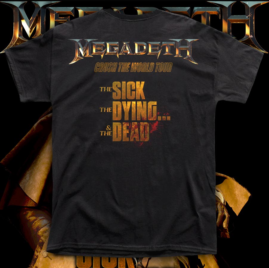 MEGADETH "THE SICK THE DYING THE DEAD" polera hombre e