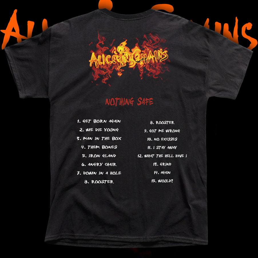 ALICE IN CHAINS "NOTHING SAFE" POLERA ROCK