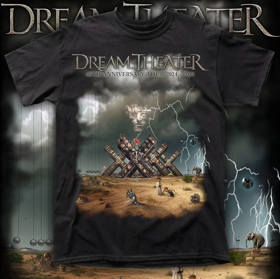 DREAM THEATER "40TH ANNIVERSARY TOUR" POLERA ROCK HOMBRE f