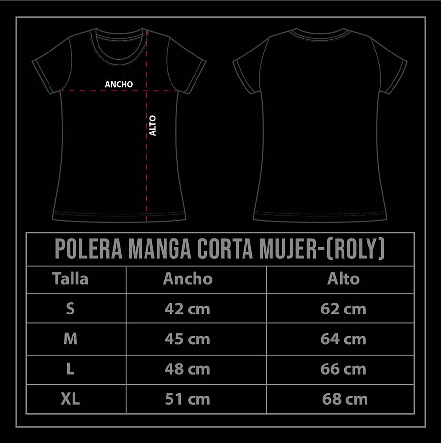 Polera manga corta mujer roly