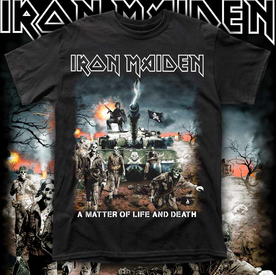 IRON MAIDEN "A MATTER OF LIFE A DEATH" POLERA ROCK HOMBRE f