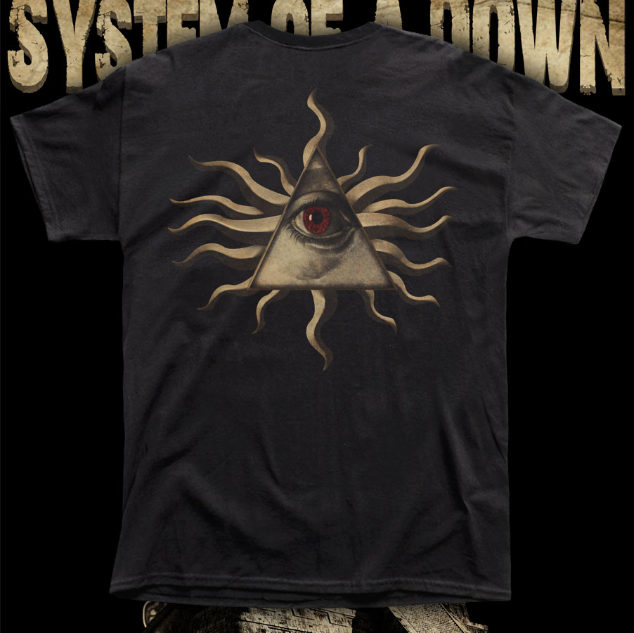 SYSTEM OF A DOWN SOAD "I NEED TO SEEK MY INNERVISION" POLERA HOMBRE e