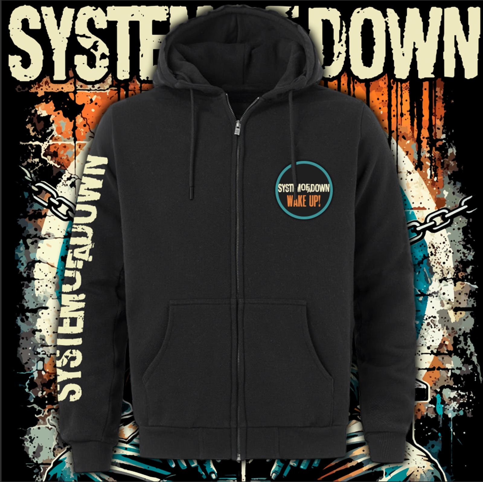 SYSTEM OF A DOWN "WAKE UP! SOUTHAMERICA STADIUM" polerón unisex