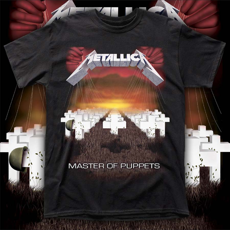 METALLICA "MASTER OF PUPPETS" polera hombre serigrafía
