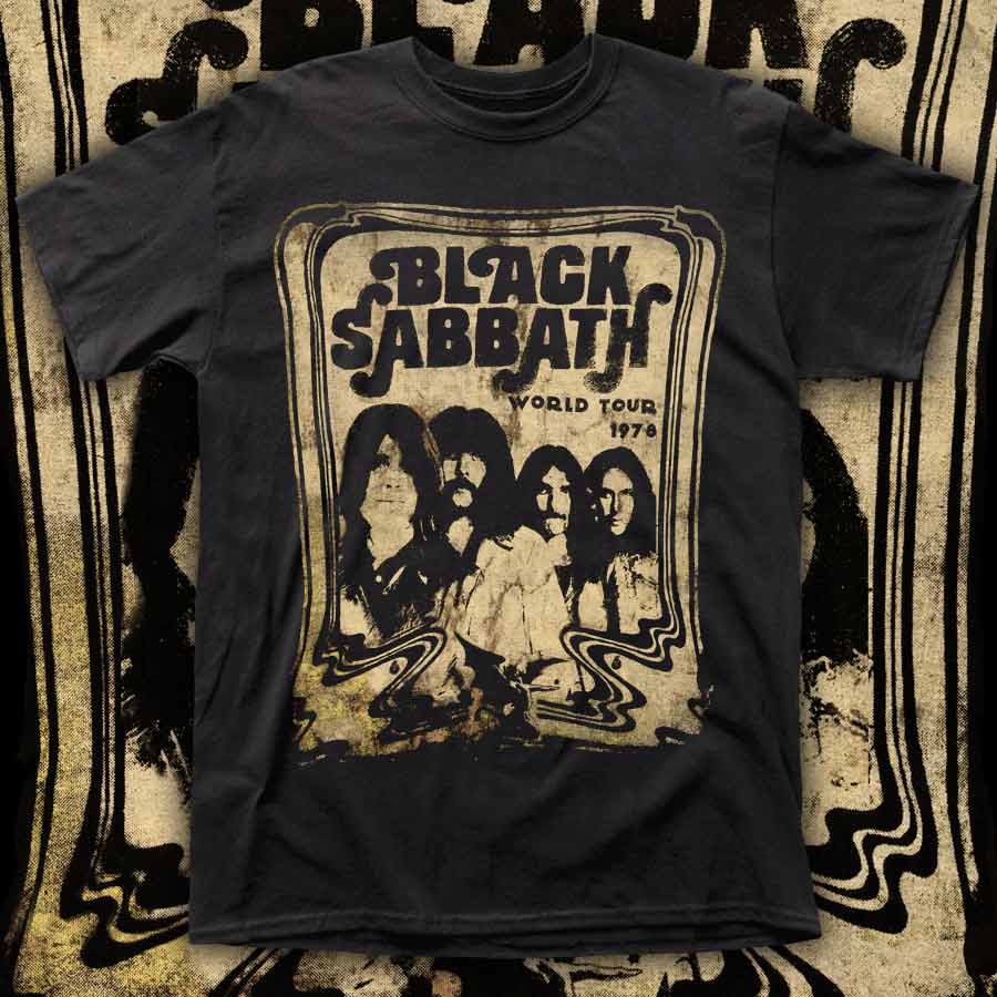 BLACK SABBATH "World Tour 1978" polera hombre
