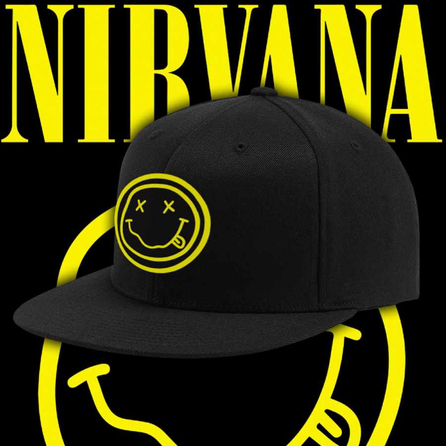 NIRVANA "SMILEY FACE" GORROS - JOCKEY