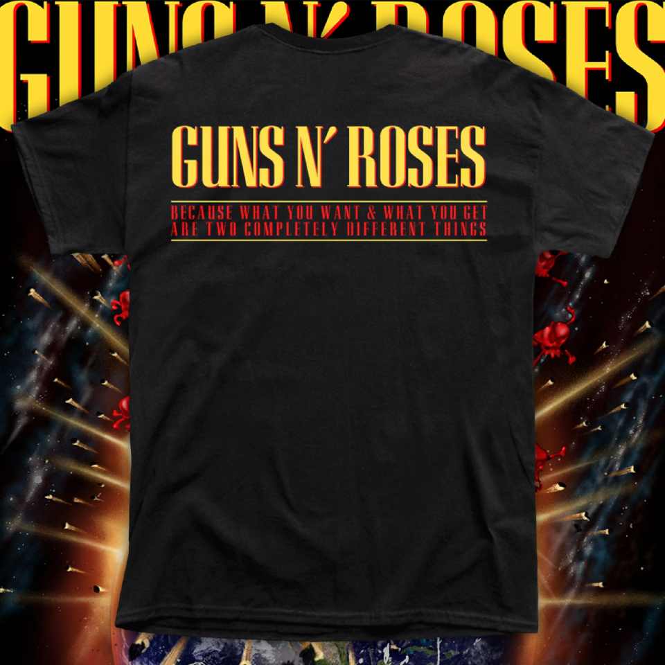 GUNS AND ROSES "BECAUSE WANT YOU WANT" polera hombre