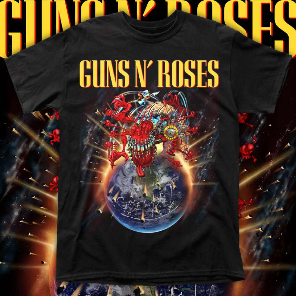 GUNS AND ROSES "BECAUSE WANT YOU WANT" polera hombre