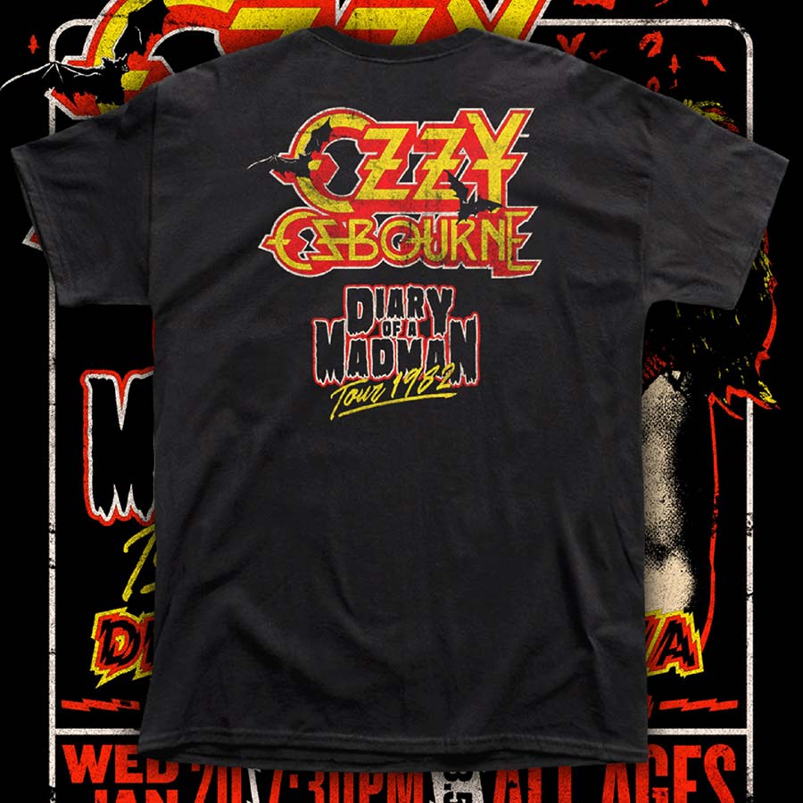 OZZY "Diary of a Madman" polera hombre serigrafía