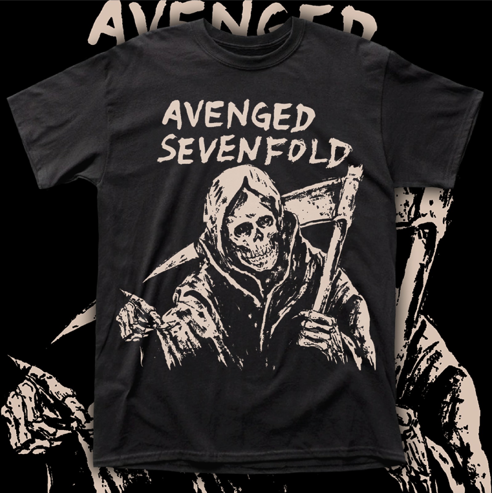 AVENGED SEVENFOLD "Life is but a Dream" POLERA ROCK HOMBRE SERIGRAFÍA