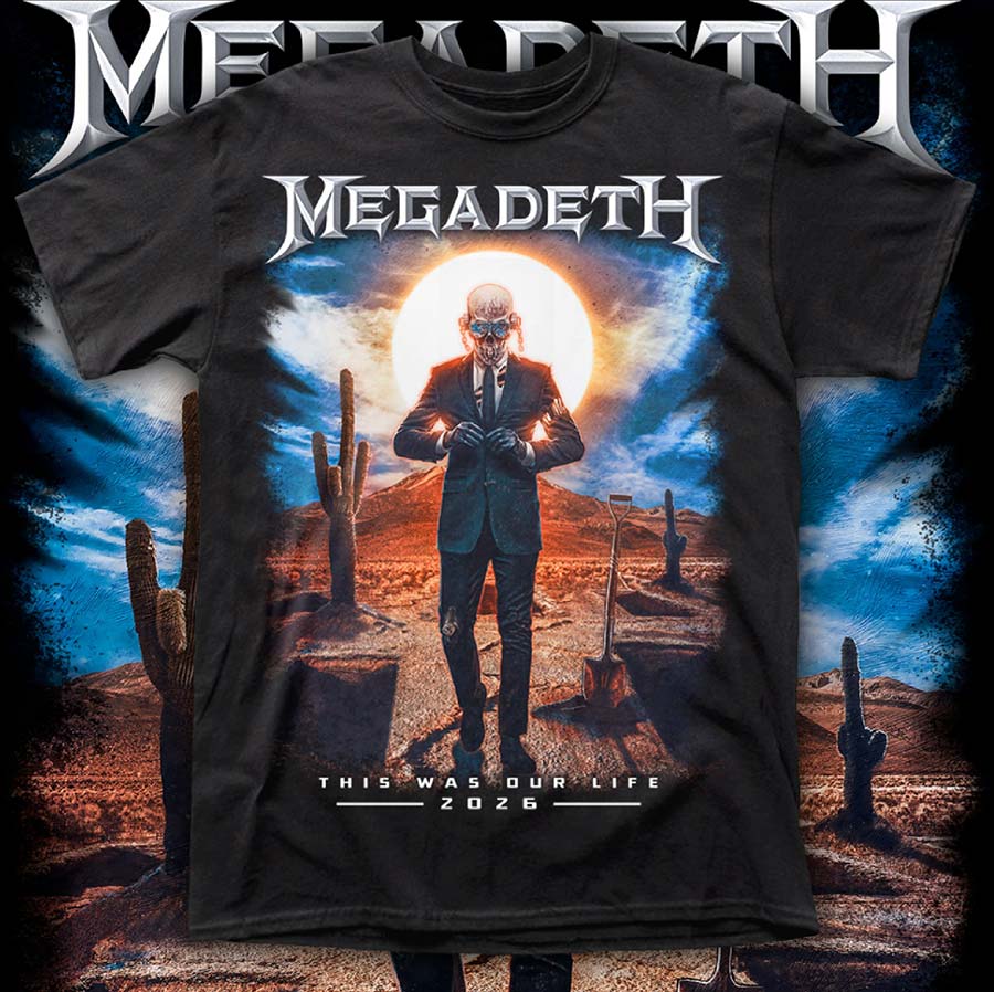 MEGADETH "THIS WAS OUR LIFE" polera hombre serigrafía f