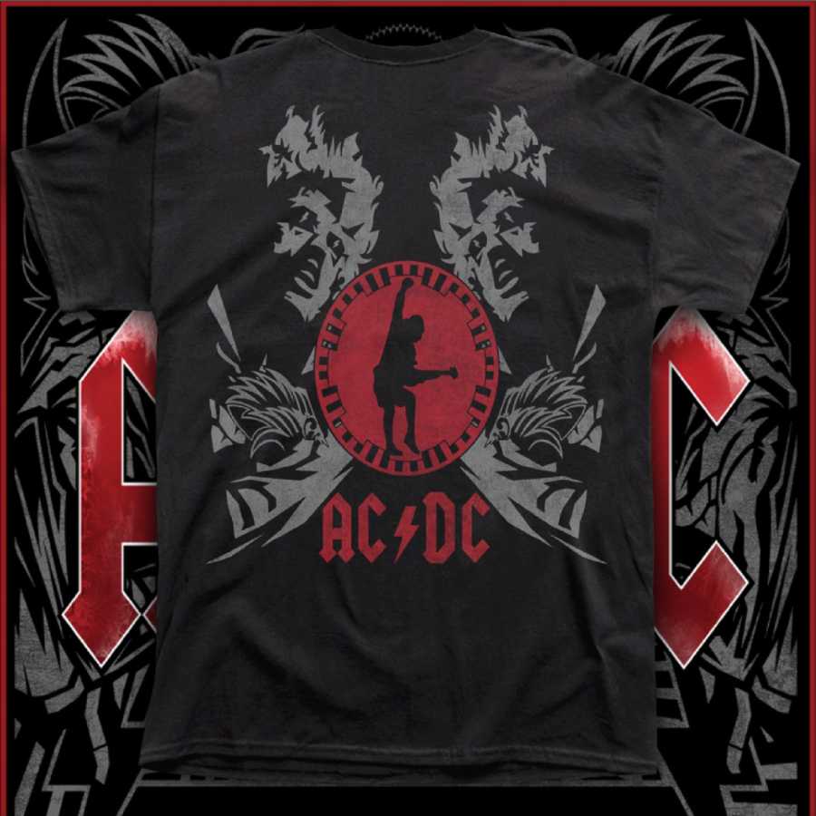 AC/DC “BLACK ICE" polera serigrafía