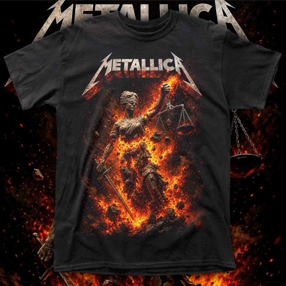 METALLICA "AND JUSTICE FOR ALL 2" polera hombre f