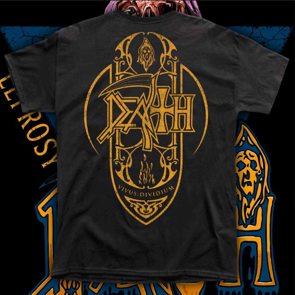 DEATH "LEPROSY 2" POLERA ROCK HOMBRE SERIGRAFÍA e