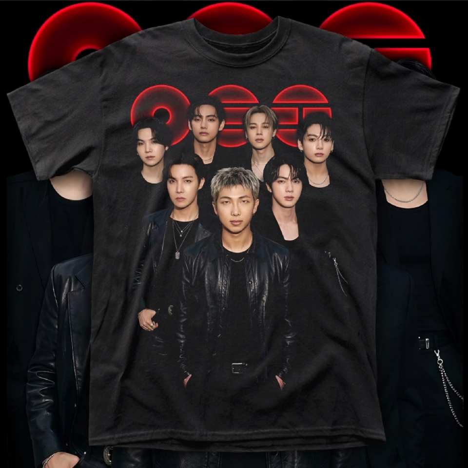 BTS "WORLD TOUR ARIRANG" POLERA HOMBRE SERIGRAFÍA f