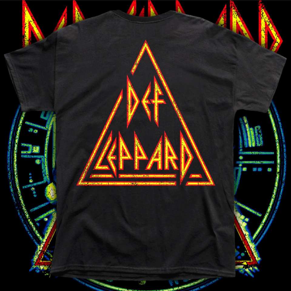 DEF LEPARD "HYSTERIA" POLERA HOMBRE SERIGRAFÍA