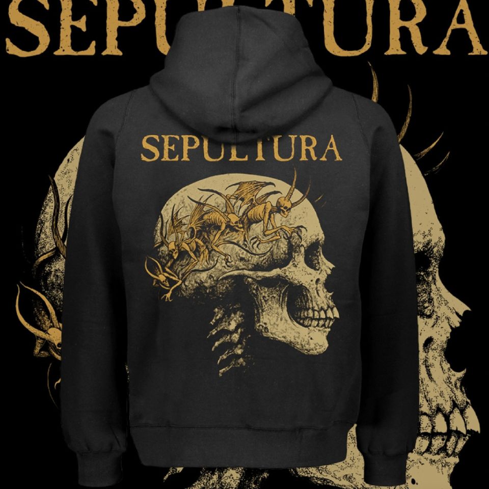 SEPULTURA "SKULL & DEMON" polerón unisex e
